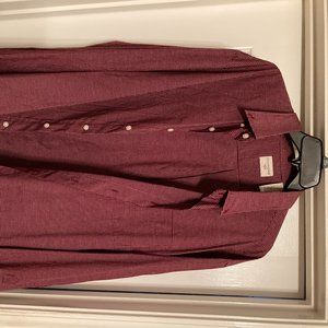 Dockers Men's Red Plaid XXL Buttondown Shirt